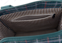 Sac fourre-tout moyen à carreaux OEM ODM en tissu imperméable avec doublure TC, taille personnalisée pour les trajets quotidiens, le déjeuner et l'usage quotidien