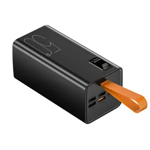 便携式大容量50000毫安时电源组发光二极管数字显示器4USB C型输出USB C PD 22.5w电源组50000毫安时快速充电