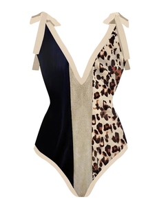 Léopard dégradé imprimé maillot de bain ensemble une pièce <span class=keywords><strong>Micro</strong></span> Monokini Sexy couvrir maillots de bain filles été maillot de bain 2022 luxe - Product Image 5