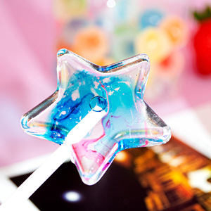 OEM ODM Bonbons durs transparents en forme d'étoile, certifiés Halal, sans sucre, personnalisés et colorés - Product Image 3