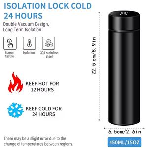 Promotion Business Gift Custom Logo Print Tea <b>Water</b> Wholesale Thermos Smart Temperature Sensor <b>Bottle</b> - Product Image 2
