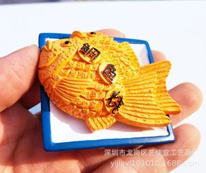 Yijia Dubai comida humanista y tridimensional, tetera azul UVA, plato Taiyaki, imanes de nevera pintados a mano, Magne - Product Image 6