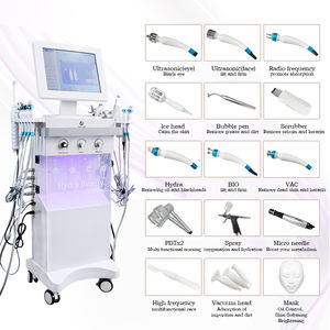 Le plus récent 14in1 Jet d'oxygène Portable Hydra beauté traitement du visage Machine de microdermabrasion Machine professionnelle pour le serrage - Product Image 4
