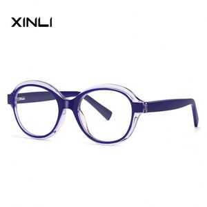 XINLI2216 Women's Fashion Optical Glasses High Quality TR90 Bound <b>Frame</b> Lens Geometric Pattern Reading Glasses China Zhejiang - Product Image 4
