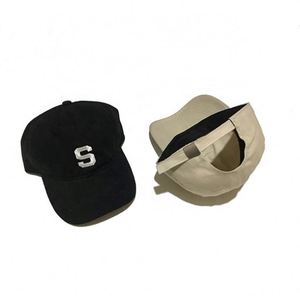 Casquette Homme Personnalisée 100% Coton Style Papa avec Broderie Lettre S, 6 Panneaux, Style Non Structuré, Snapback Tendance, Option Motif Végétal - Product Image 5