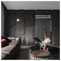 Panneau mural extérieur en pierre PU moderne, imperméable, ignifuge et écologique pour chambre, cuisine, hôtel, villa, salle de sport et usage commercial