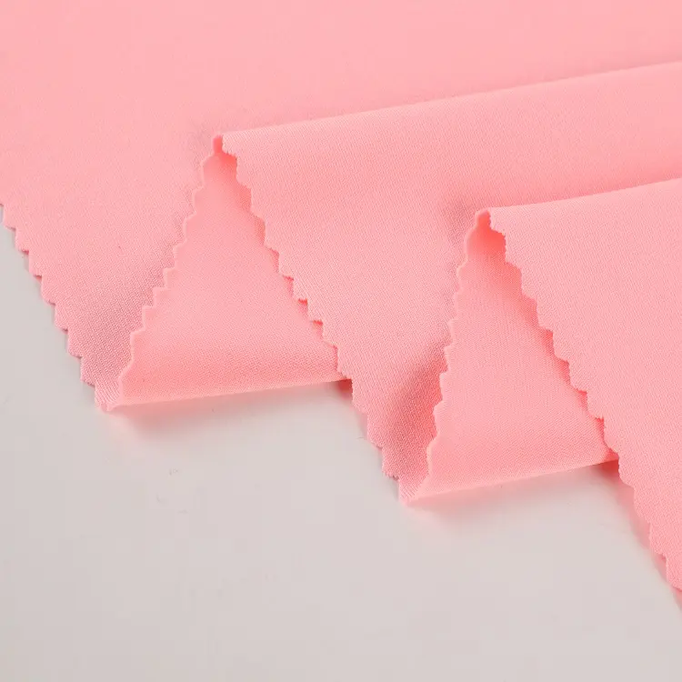 dty fabric 20D 150gsm 95 polyester 5 spandex milk silk knitted fabric single jersey for gym underwear