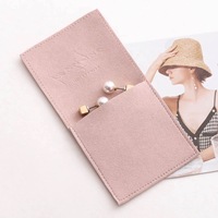 Bolsa de Joyería de Microfibra Personalizada con Logotipo, Antirrayaduras y Antipolvo, Bolsa de Almacenamiento de Joyas Antirrayaduras y Antipolvo