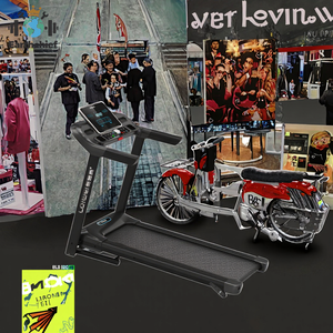 ลู่วิ่งไฟฟ้าพกพา <span class=keywords><strong>Falabella</strong></span> Linio สำหรับออกกำลังกายที่บ้าน แบบมืออาชีพ พับเก็บได้ พร้อมหน้าจอ LCD มอเตอร์ DC 3.0 แรงม้า ความเร็ว 0.8-16 กม./ชม. - Product Image 3