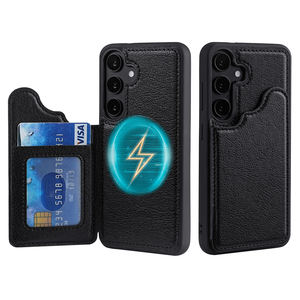 Etuis portefeuille magnétique en cuir Pu pour iphone 11 12 13 14 15 <span class=keywords><strong>Plus</strong></span> et iphone 16 Pro Max Etui portefeuille - Product Image 2