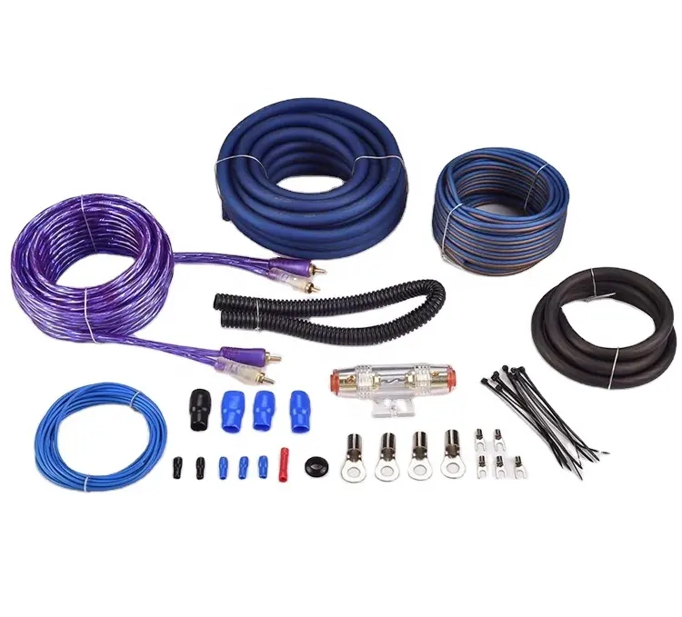 Free sample car audio wiring kit factory direct sale china car audio wire factory JLD Audio ofc amplifier wiring kit car