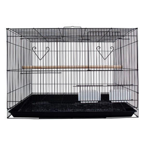 Luxe Grote Vierkante Vogelkooi Luxe Ijzeren Vogelhuisje Met Knoopsluiting Eenvoudig Te Gebruiken Vogelhuisjes In Plastic Bakpallets - Product Image 1