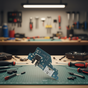 Placa Conectora de Carga USB Tipo C con Micrófono y Conector de Audio para Realme Narzo 50 5G Original - Product Image 3