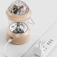 Lanterne d'ambiance LED portable colorée pour l'extérieur, lampe à boule en ABS, lampe de camping pour célébrités d'Internet