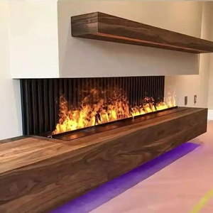 Nueva luz LED 3D llama decorativa fuego eléctrico atomizado <span class=keywords><strong>agua</strong></span> <span class=keywords><strong>vapor</strong></span> insertado <span class=keywords><strong>chimenea</strong></span> eléctrica Control remoto hogar Hotel - Product Image 4