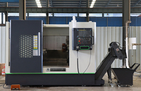 Goede kwaliteit fabrieksdirect CNC schuine beddraaibank TK56 draaicentrum GSK besturing enkele spindel middelzware hobby-machine