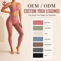 Pantalon de yoga OEM fitness taille haute, longueur cheville, extensible dans quatre directions, anti-transpiration, respirant, léger, séchage rapide, en Spandex/Nylon