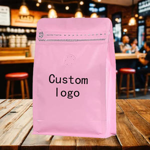 Sacs à fond plat personnalisés CFC Emballage de cravate en étain Sac d'emballage de café biodégradable compostable avec valve et fermeture éclair - Product Image 6