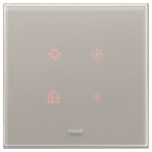 Vimar Pearl Grey <b>Remote</b> <b>Control</b> <b>Switch</b> 18x14.1x3.9 In For Home <b>Lighting</b> Automation - Product Image 1