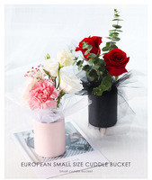 Boîte d'emballage en carton écologique pour bouquets de fleurs, finition brillante/mate, gaufrage, boîte cadeau pour l'emballage floral