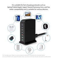 HNT Vente en gros Chargeur rapide universel 105W PD QC 7 ports Station adaptateur USB A+C pour iPhones Ordinateurs portables avec prise US EU UK AU