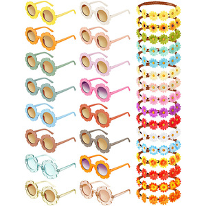 Daisy <b>Headband</b> And <b>Sunglasses</b> Set For Halloween Christmas Costume Accessories Spring Summer Fashion Props Non Woven Gift - Product Image 3