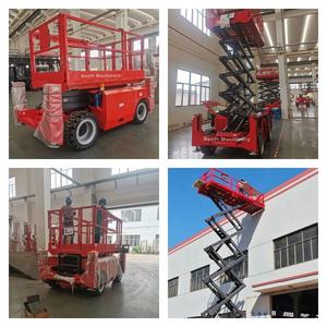 Grand élévateur à ciseaux diesel électrique tout terrain de 14m 16m avec stabilisateurs pour la <span class=keywords><strong>location</strong></span> de matériel de construction - Product Image 3