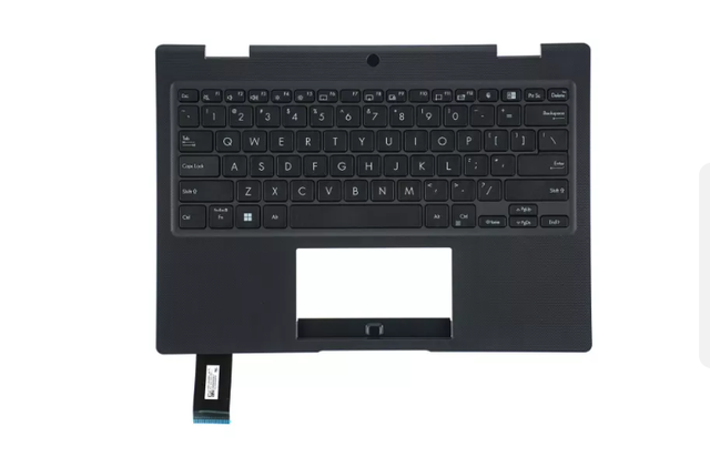 Laptop Palmrest  For Asus dark grey American keyboard - 90NX07M1-R30US0