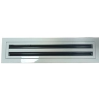 Diffuseur linéaire en aluminium durable de haute qualité pour système CVC, grille d'aération sur mesure pour climatisation, registres de ventilation pour sous-sol