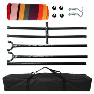 स्टैंड के साथ पोर्टेबल स्टील फ्रेम कपास मुक्त स्थायी हैममॉक - Product Image 5