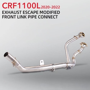 Pot d'échappement de <span class=keywords><strong>moto</strong></span> en acier inoxydable, tuyau intermédiaire avant 51 mm, interface d'origine, tout-terrain, pour CRF1100L CRF1100 Africa Twin - Product Image 2