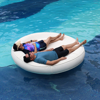 Colchón Inflable Flotante Moderno para Exteriores, Tumbona Plegable Portátil para Piscina, Cama Flotante para Piscina, Playa y Camping