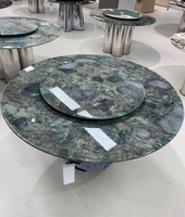 Marbre Emerald Marinace Vert Naturel Luxe Écologique Imperméable Grande Dalle de Pierre pour Salle à Manger Haut de Gamme Salle de Bain Cuisine Extérieur