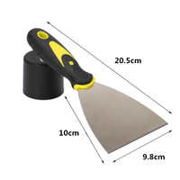 Nettoyage de sol outils de construction bois poignée en plastique couteau à mastic en acier inoxydable