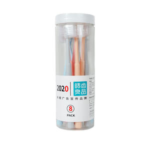 Lot de 8 brosses à dents de voyage à tête petite et souple avec capuchon de protection pour adultes, couples, usage domestique et diffusion en direct - Product Image 3