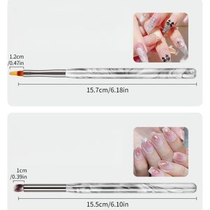 Juego de 12 pinceles profesionales <span class=keywords><strong>para</strong></span> decoración de uñas con tinta antigua, <span class=keywords><strong>para</strong></span> <span class=keywords><strong>delineado</strong></span>, efecto ombré y detalles, <span class=keywords><strong>para</strong></span> salón y arte de uñas DIY - Product Image 4