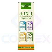 Stylo diffuseur d'herbes OEM avec Guarana, thé vert, menthol, vitamine B12, appareil d'aromathérapie portable