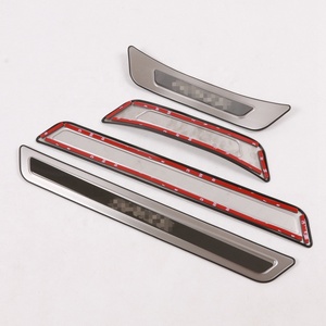 WZXD - Protectores de Umbral de Puerta de Acero Inoxidable para Automóviles, Accesorios Exteriores para 2021 - Product Image 4