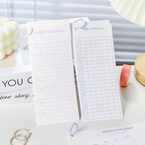 Văn phòng cổ điển trường chương trình nghị sự kế hoạch Memo Pad đầu Vòng Hàng tuần hàng tháng Thời gian lịch trình Lưu ý pad văn phòng phẩm tùy chỉnh 10 tờ/Pad - Product Image 4