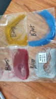 Dyed-Pearl Flash abou Akzent Bunte Crystal Flash Fly Angelschnur 12 Packs Fliegen binde material für Make Fishing Lure