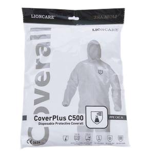 Batas Protectoras Industriales Desechables, Overol Químico Desechable con Capucha, Traje de Protección Desechable Microporoso para Cuarto Limpio - Product Image 5