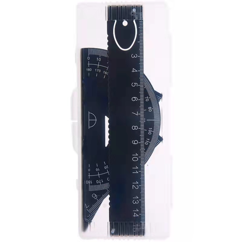 Металлическая линейка Частный заказ волнистых линий транспортир из алюминиевого сплава, правило