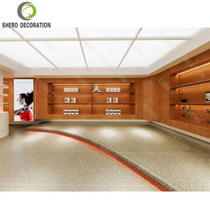 Design d'intérieur moderne pour boutique de téléphonie mobile, vitrine murale de haute qualité pour boutique de téléphonie mobile avec comptoir en bois - Product Image 4