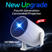 Topleo Mini Projecteur Portable Cinéma Intelligent Android 11 LED 4K Wifi Mini Projecteurs pour Présentations Hy300 Pro+ Android Mini