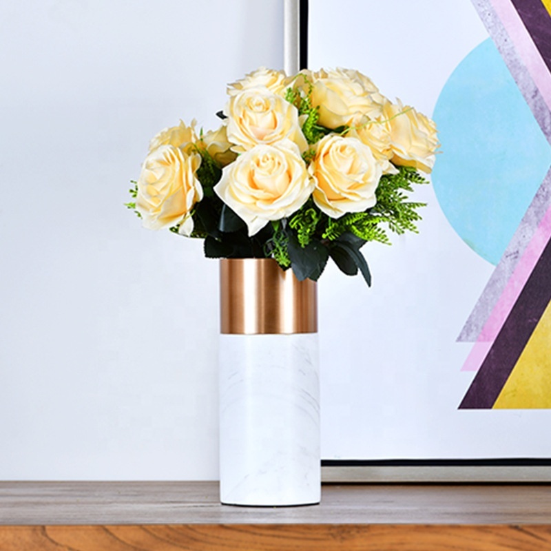 New Design Nordic Style Vase Home Decoration Custom Modern Wedding Marble Vases For Flower