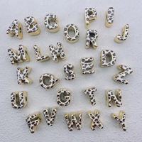 Perles en acrylique imprimé léopard, 20 mm, à grand trou, pour la fabrication de bijoux DIY, style tendance, breloques pour bracelets, colliers et cordons de téléphone