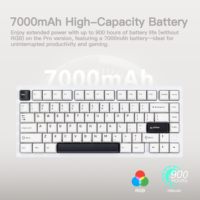Clavier mécanique barebone WOBKEY Rainy75 Standard QMK VIA programmable avec interrupteurs linéaires HMX et touches PBT personnalisées pour le bureau
