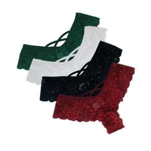 Culottes string sexy en dentelle pour femmes européennes et américaines, grandes tailles, T-shirts et sous-vêtements pour femmes, vente en gros - Product Image 1