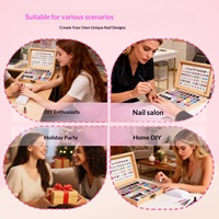 Palette de gel de peinture crème solide 70 couleurs, gel UV LED à haute pigmentation, longue tenue, pour salon et manucure DIY