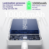 Batterie semi-solide 10 000 mAh avec certificat Qi2.2, câble intégré, charge rapide 25W PD 30W, chargeur sans fil magnétique avec écran LED